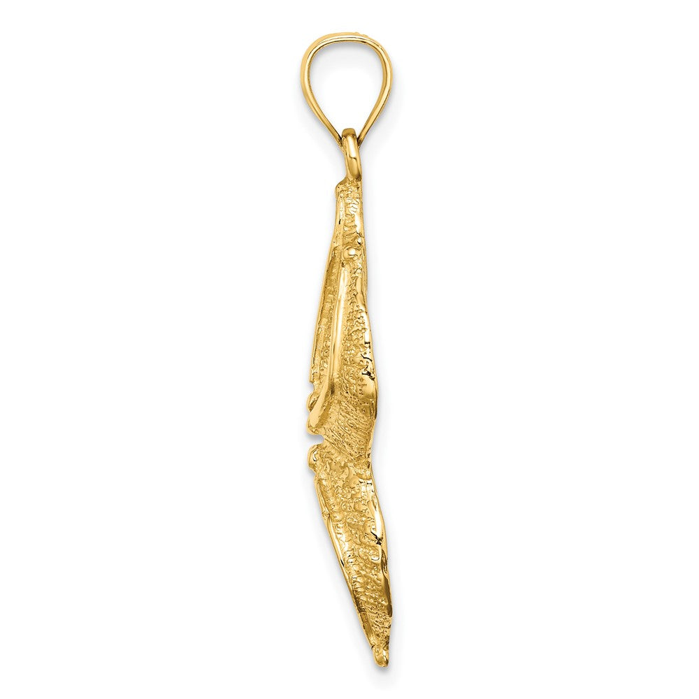 Gold Polished Starfish Pendants