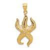 Gold Polished Starfish Pendants
