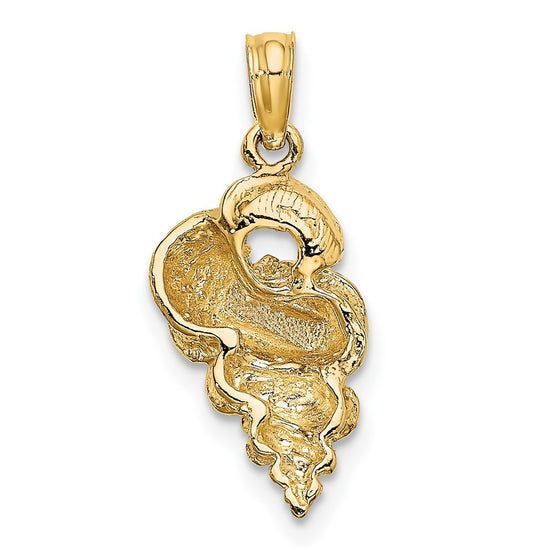 Gold Polished Sea Shell Pendants