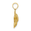 Gold Polished Fish Pendants