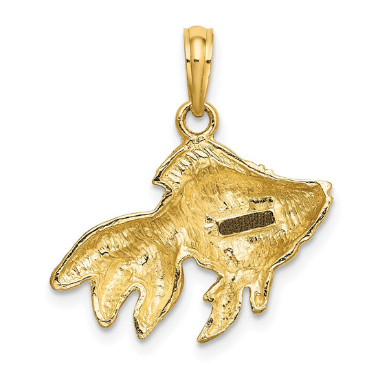 Gold Polished Fish Pendants