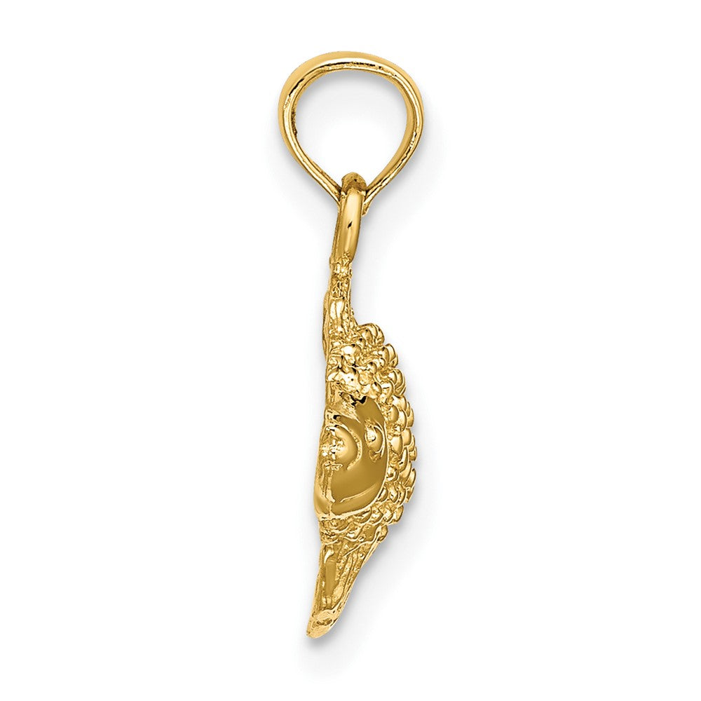 Gold Polished Fish Pendants