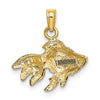 Gold Polished Fish Pendants