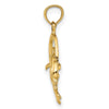 Gold Polished Dolphin Pendants