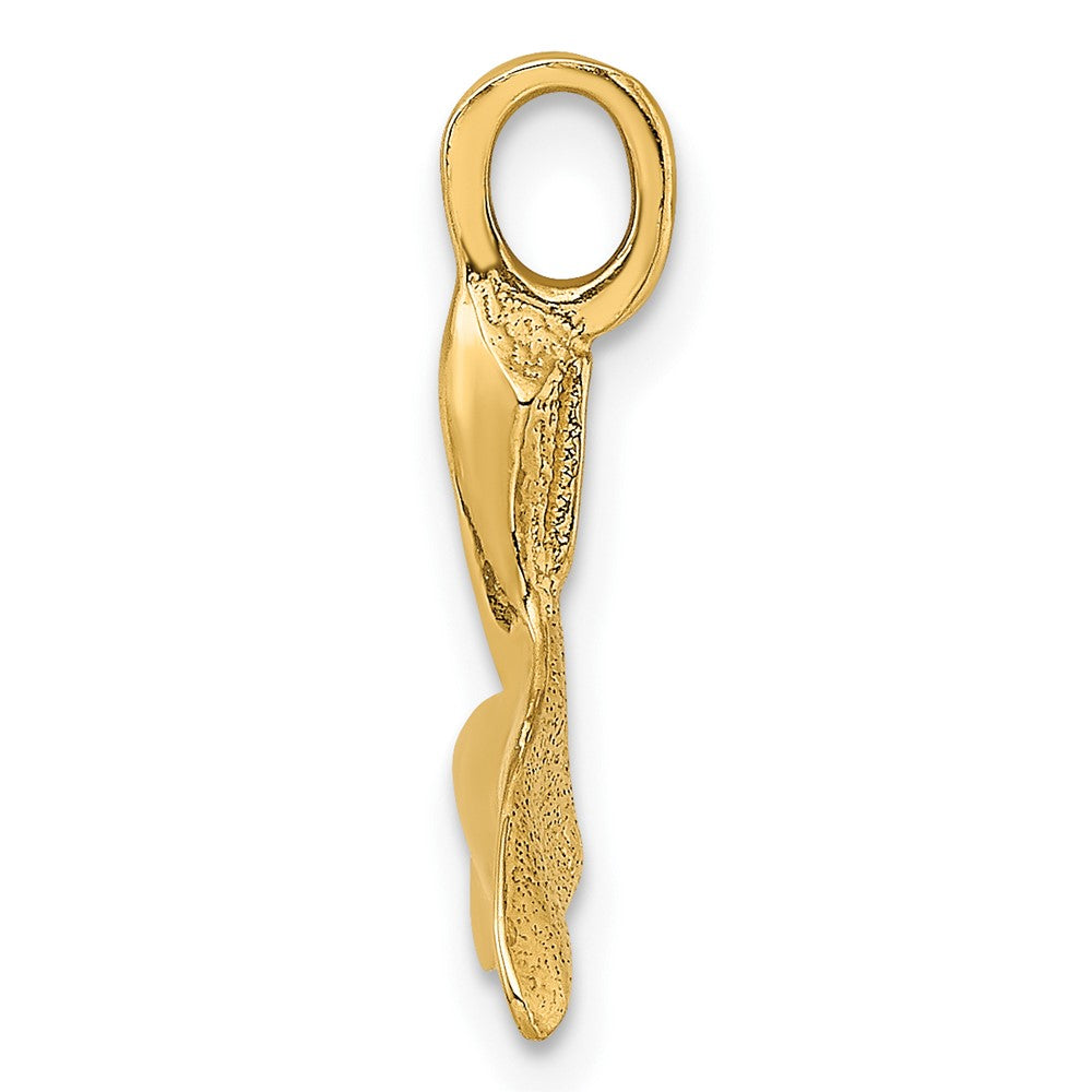 Gold Polished Whale Tail Pendants