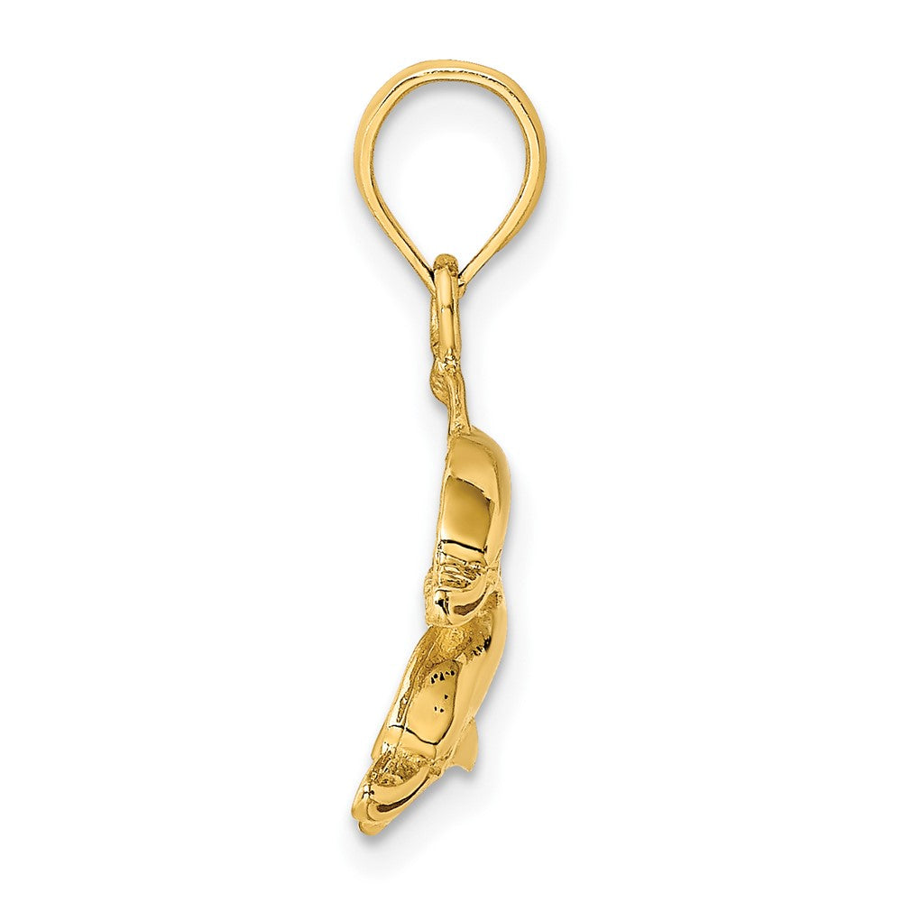 Gold Polished Dolphin Pendants