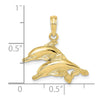Gold Polished Dolphin Pendants
