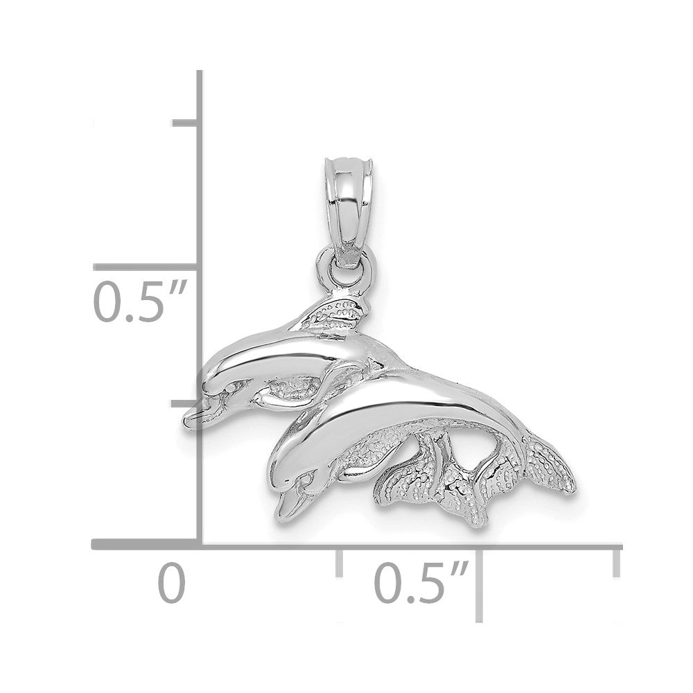 Gold Polished Dolphin Pendants