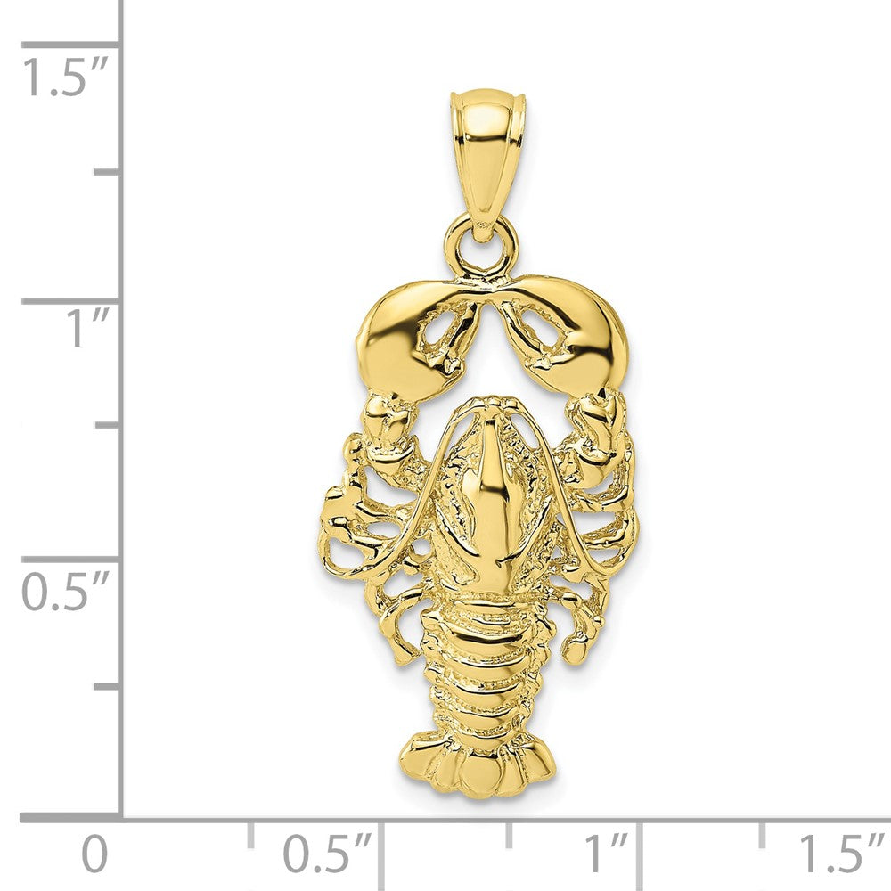 Gold Polished Lobster Pendants