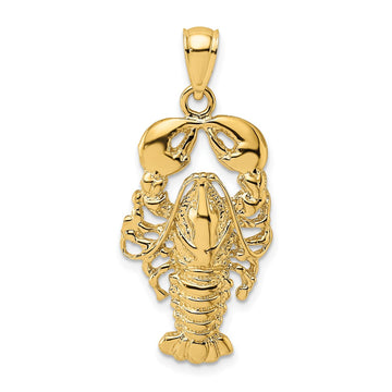 Gold Polished Lobster Pendants