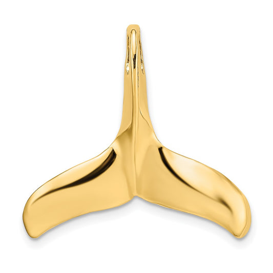 Gold Polished Whale Tail Pendants