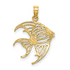 Gold Polished Fish Pendants