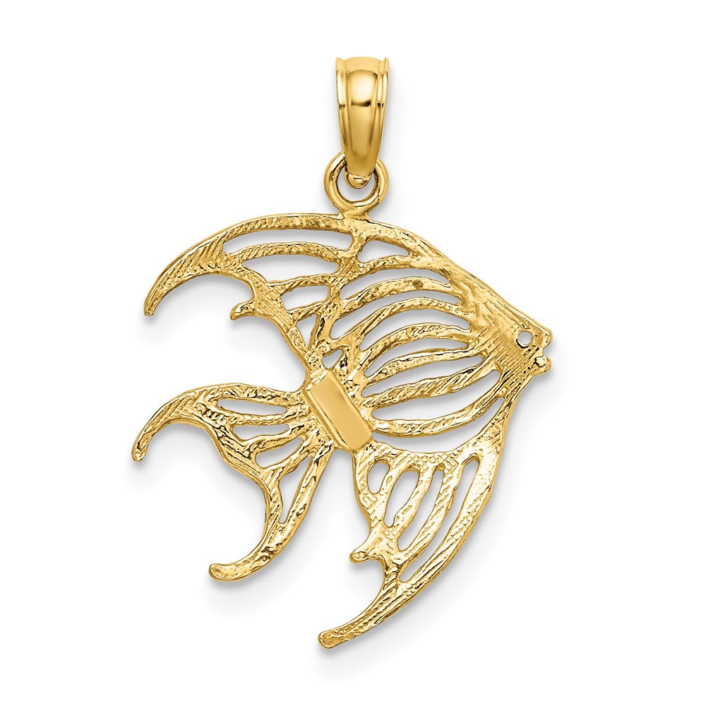 Gold Polished Fish Pendants