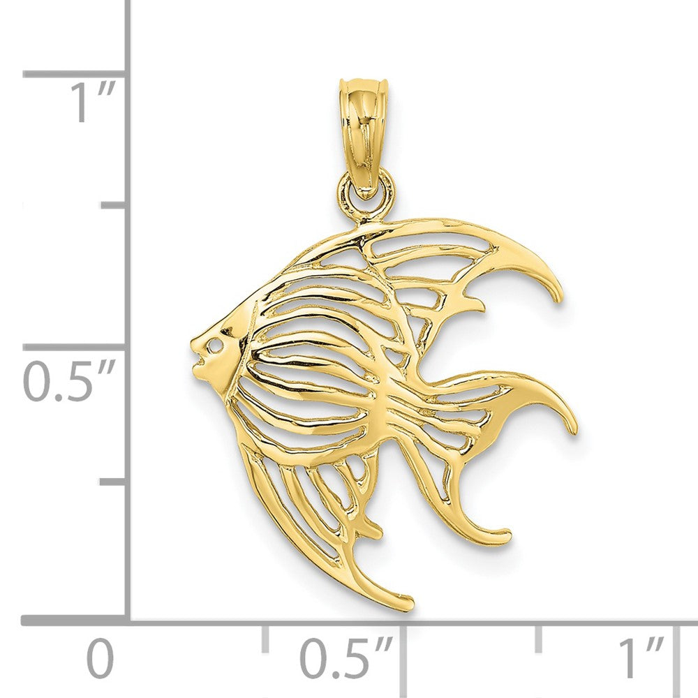 Gold Polished Fish Pendants
