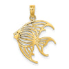 Gold Polished Fish Pendants
