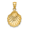 Gold Polished Sea Shell Pendants