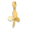 Gold Polished Propeller Pendants