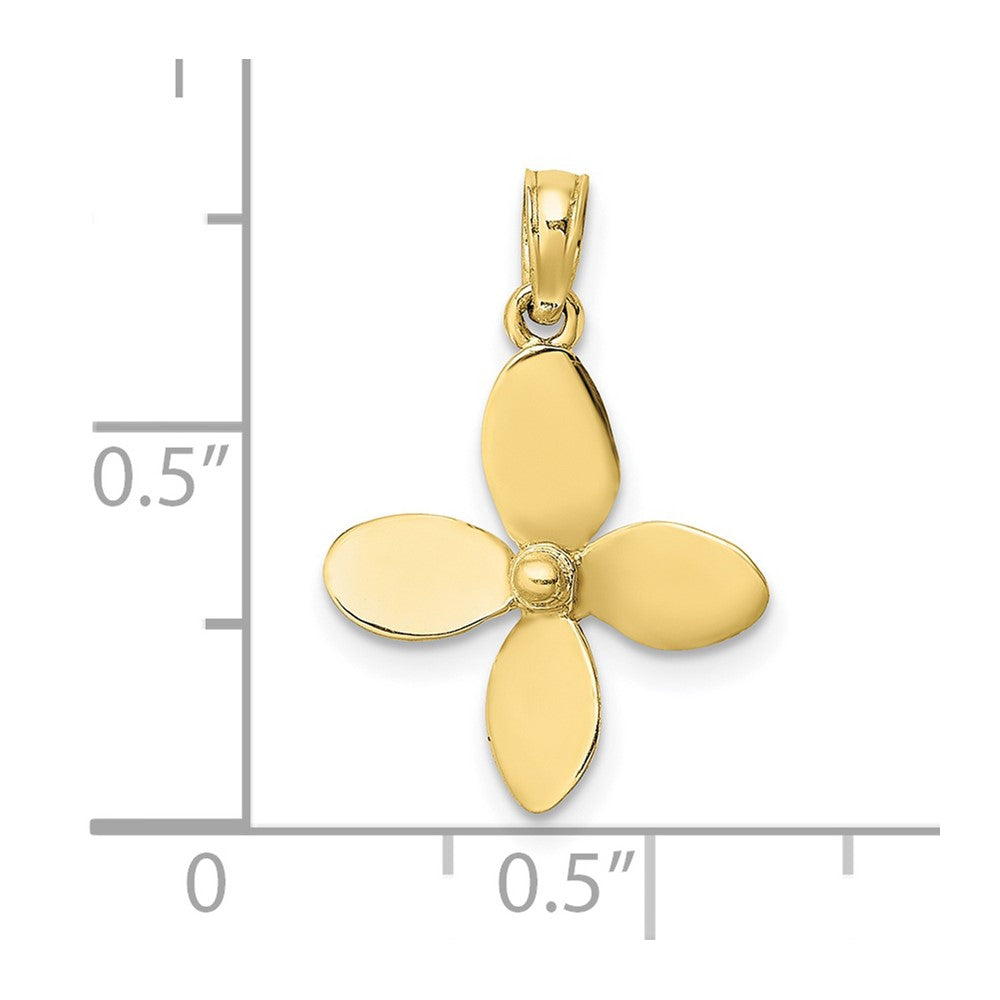 Gold Polished Propeller Pendants