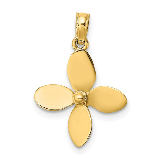 Gold Polished Propeller Pendants