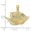 Gold Polished Fish Pendants