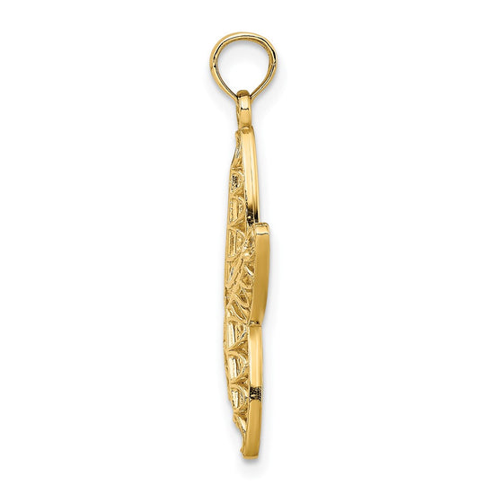 Gold Polished Starfish Pendants