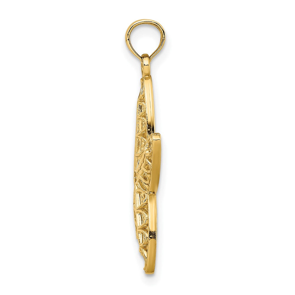 Gold Polished Starfish Pendants