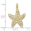 Gold Polished Starfish Pendants