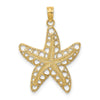 Gold Polished Starfish Pendants