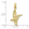 Gold Polished Pelican Pendants