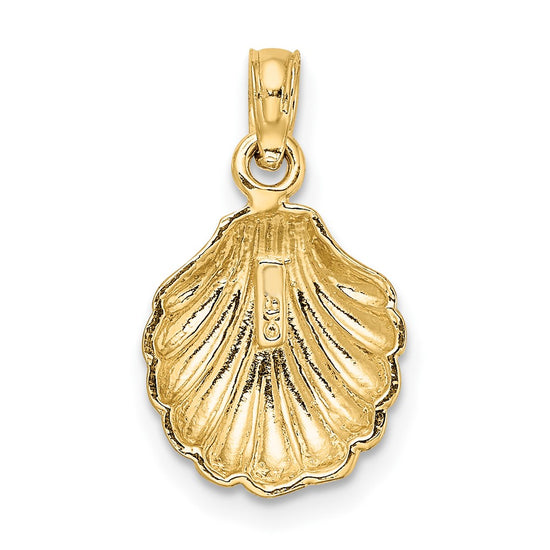 Gold Polished Sea Shell Pendants