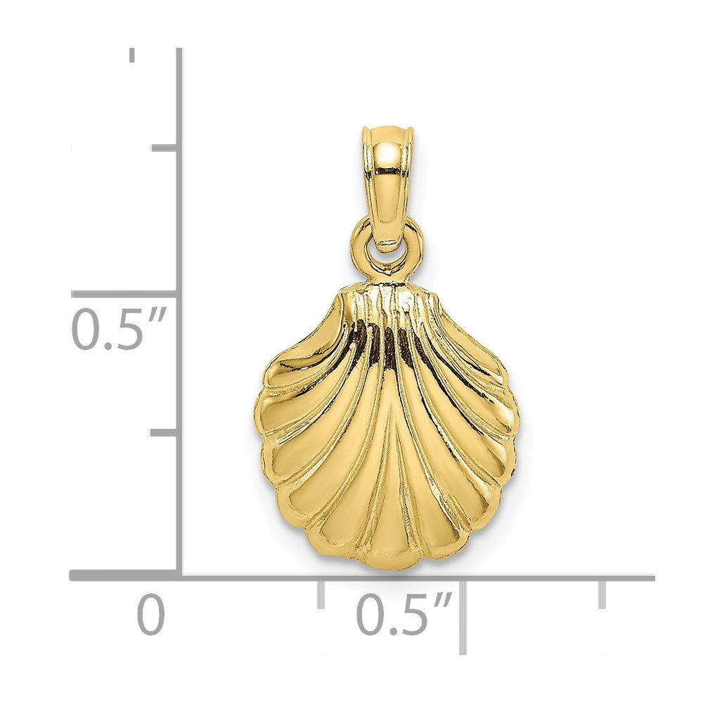Gold Polished Sea Shell Pendants