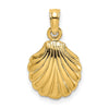 Gold Polished Sea Shell Pendants