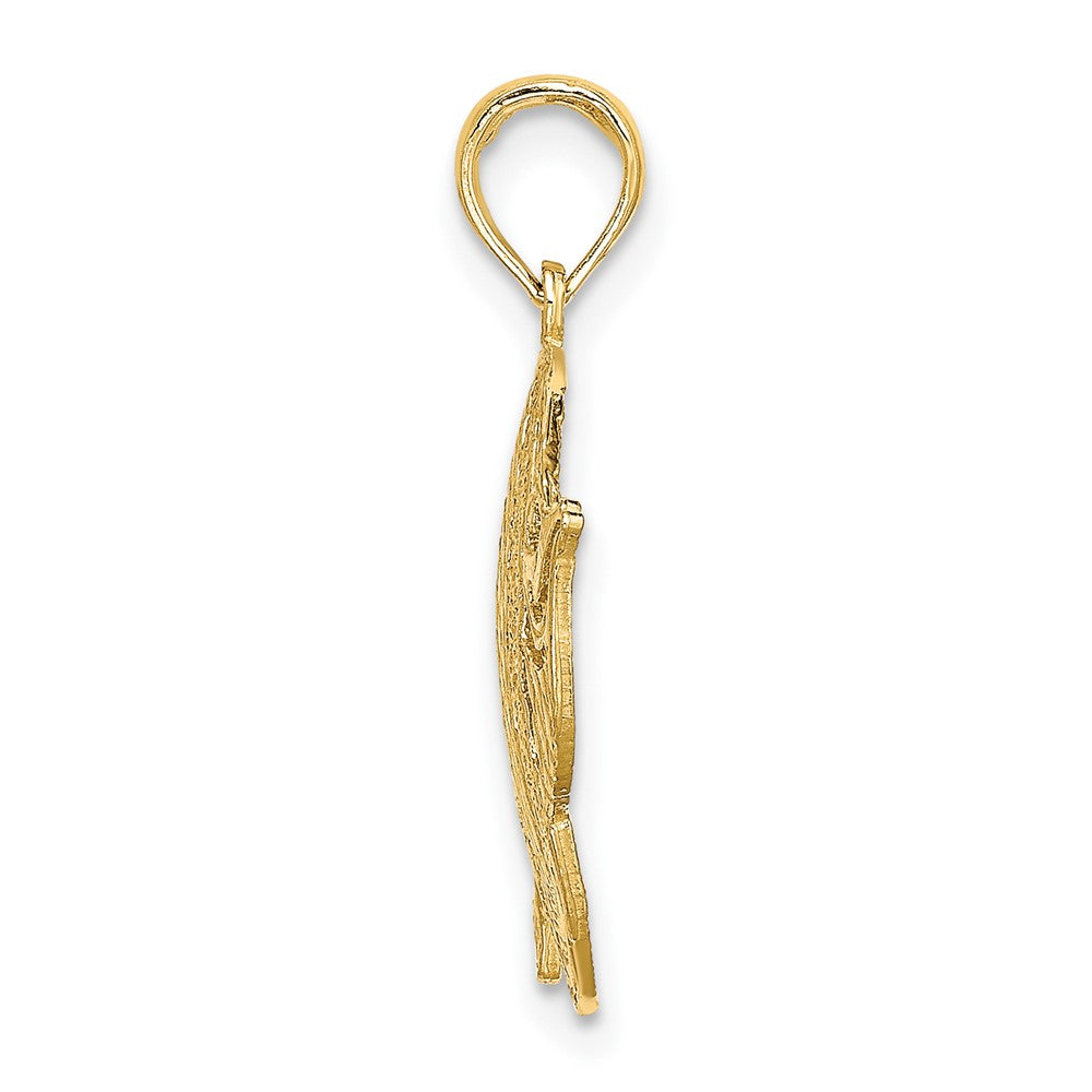 Gold Polished Fish Pendants
