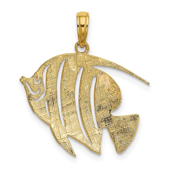 Gold Polished Fish Pendants