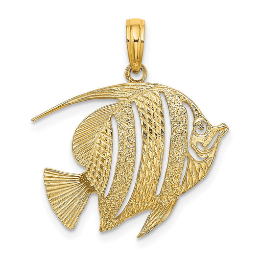 Gold Polished Fish Pendants