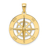 Gold Polished Compass Pendants