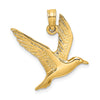 Gold Polished Seagull Pendants