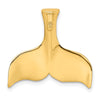 Gold Polished Whale Tail Pendants