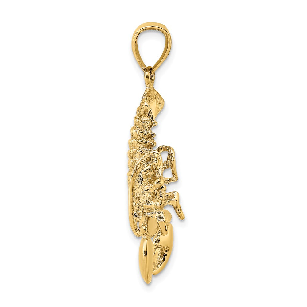 Gold Polished Lobster Pendants