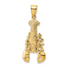 Gold Polished Lobster Pendants