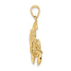 Gold Polished Lobster Pendants