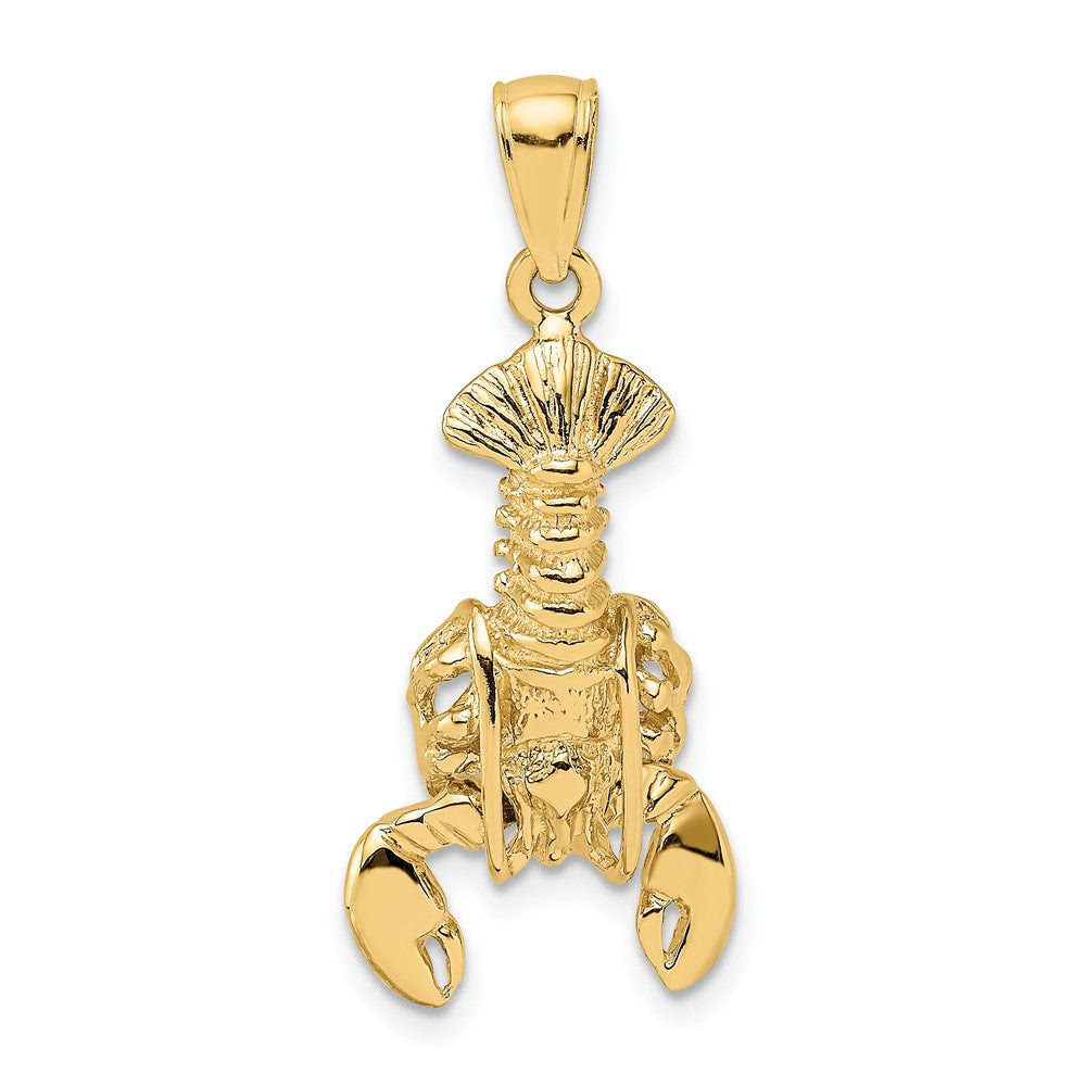 Gold Polished Lobster Pendants