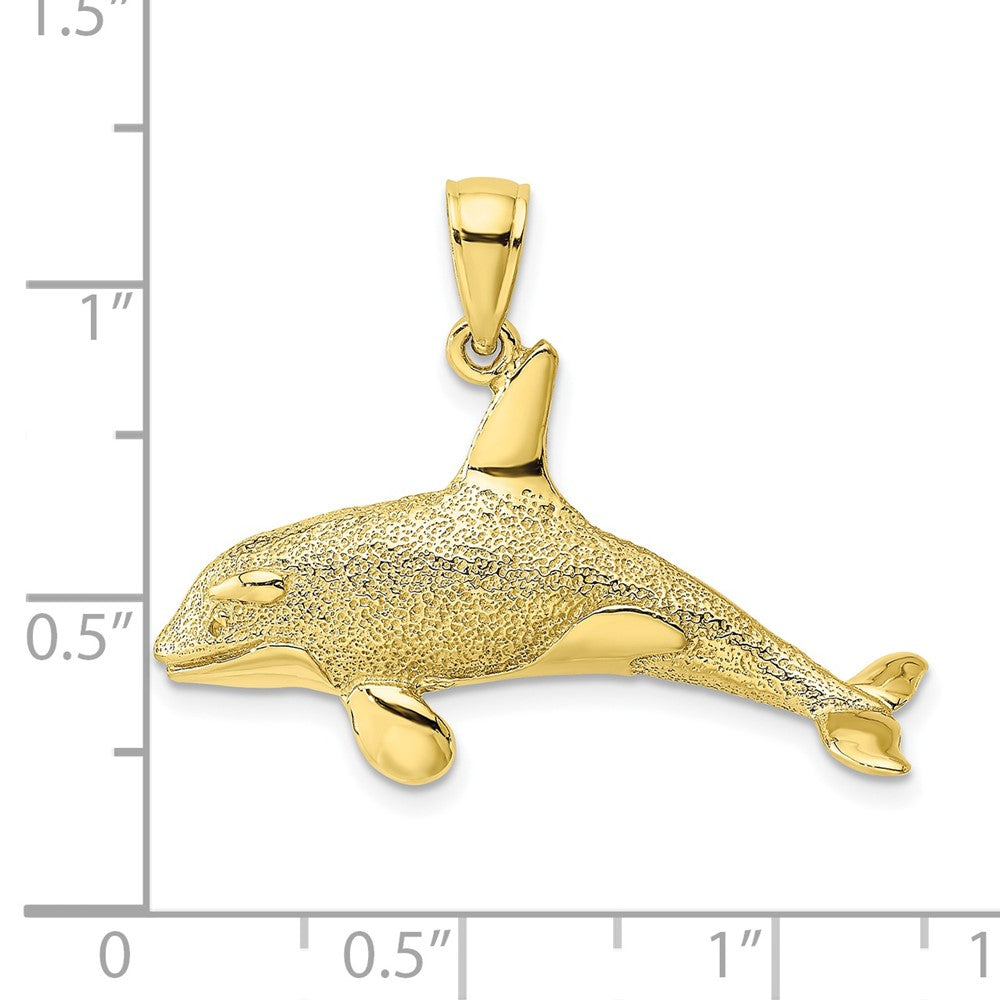 Gold Polished Whale Pendants