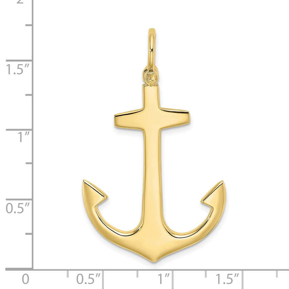 Gold Polished Anchor Pendants