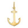 Gold Polished Anchor Pendants