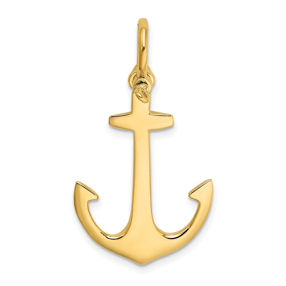 Gold Polished Anchor Pendants