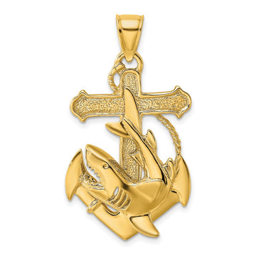 Gold Polished Dolphin Pendants