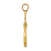 10K 3-D Large Fish Hook with Rope Charm