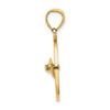 Gold Polished Compass Pendants
