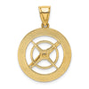 Gold Polished Compass Pendants